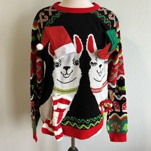 Llama Ugly Christmas Sweater